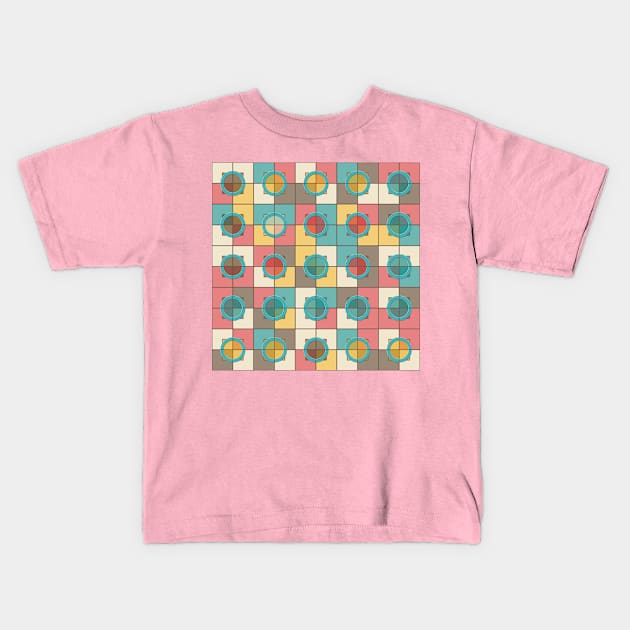 Colorful geometric pattern Kids T-Shirt by Gaspar Avila